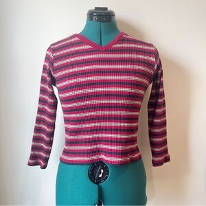 Vintage 90s striped top M